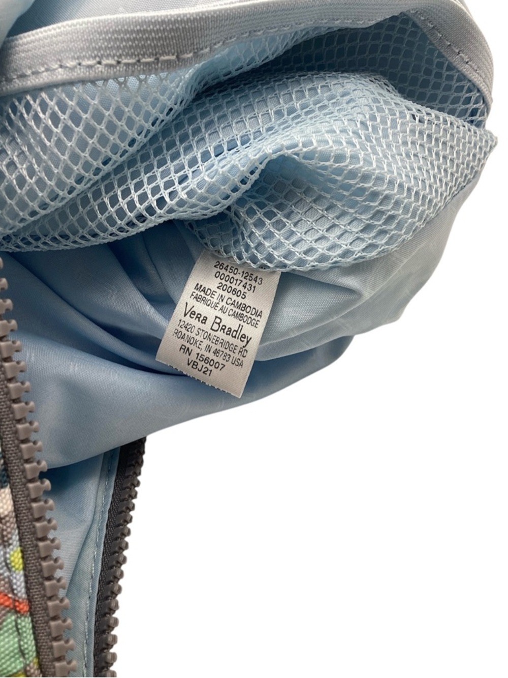 Vera Bradley Reactive Hipster Crossbody Purse (Citrus Paisley Pattern) (NWOT) - Picture 7 of 12